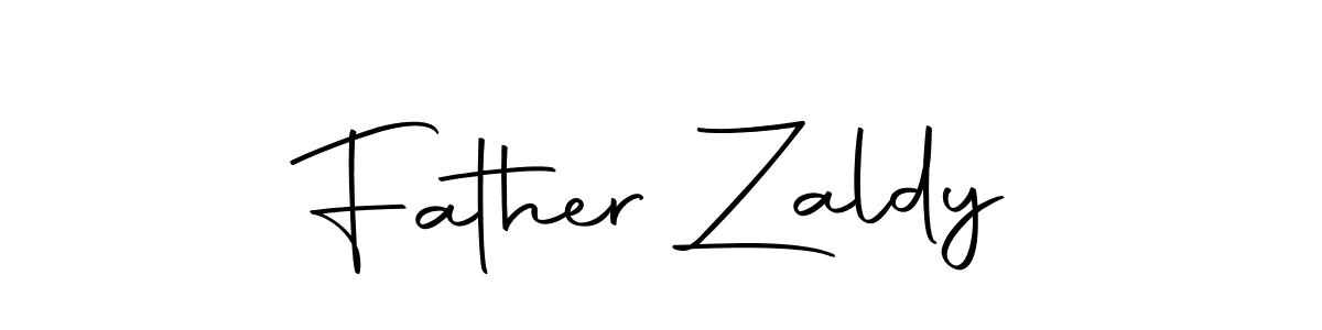 How to make Father Zaldy name signature. Use Autography-DOLnW style for creating short signs online. This is the latest handwritten sign. Father Zaldy signature style 10 images and pictures png
