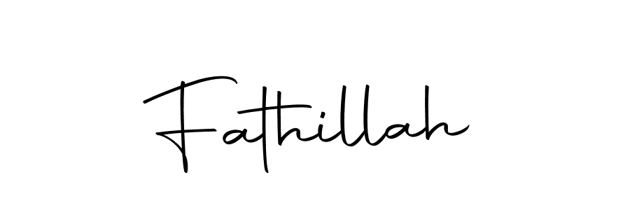 Create a beautiful signature design for name Fathillah. With this signature (Autography-DOLnW) fonts, you can make a handwritten signature for free. Fathillah signature style 10 images and pictures png