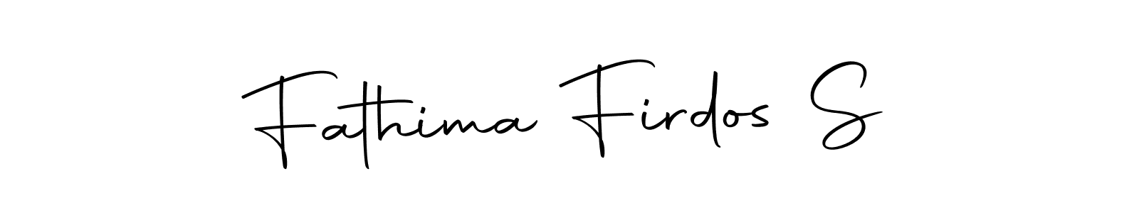 It looks lik you need a new signature style for name Fathima Firdos S. Design unique handwritten (Autography-DOLnW) signature with our free signature maker in just a few clicks. Fathima Firdos S signature style 10 images and pictures png