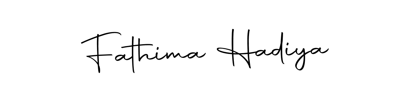 Autography-DOLnW is a professional signature style that is perfect for those who want to add a touch of class to their signature. It is also a great choice for those who want to make their signature more unique. Get Fathima Hadiya name to fancy signature for free. Fathima Hadiya signature style 10 images and pictures png