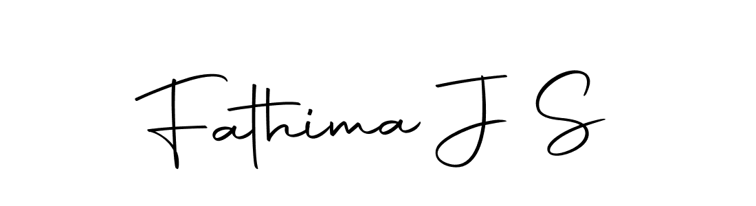 How to make Fathima J S signature? Autography-DOLnW is a professional autograph style. Create handwritten signature for Fathima J S name. Fathima J S signature style 10 images and pictures png