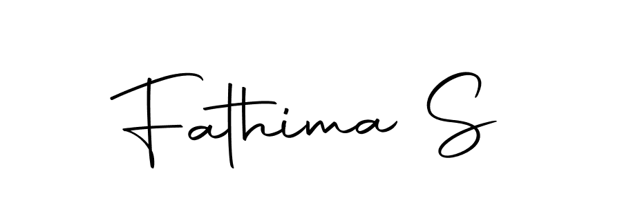 Use a signature maker to create a handwritten signature online. With this signature software, you can design (Autography-DOLnW) your own signature for name Fathima S. Fathima S signature style 10 images and pictures png