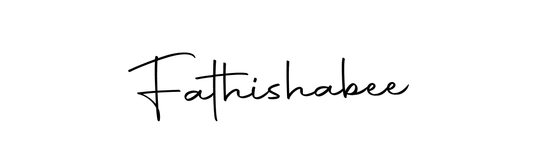 How to make Fathishabee name signature. Use Autography-DOLnW style for creating short signs online. This is the latest handwritten sign. Fathishabee signature style 10 images and pictures png