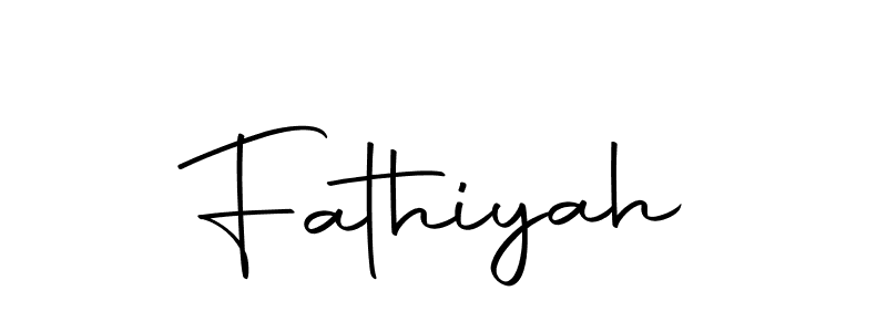 How to make Fathiyah signature? Autography-DOLnW is a professional autograph style. Create handwritten signature for Fathiyah name. Fathiyah signature style 10 images and pictures png