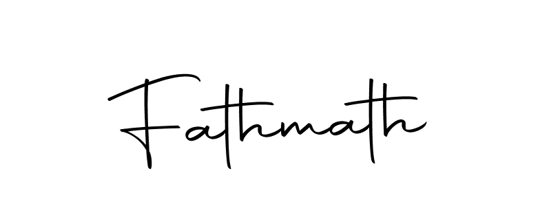 Design your own signature with our free online signature maker. With this signature software, you can create a handwritten (Autography-DOLnW) signature for name Fathmath. Fathmath signature style 10 images and pictures png