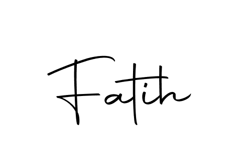 Create a beautiful signature design for name Fatih. With this signature (Autography-DOLnW) fonts, you can make a handwritten signature for free. Fatih signature style 10 images and pictures png