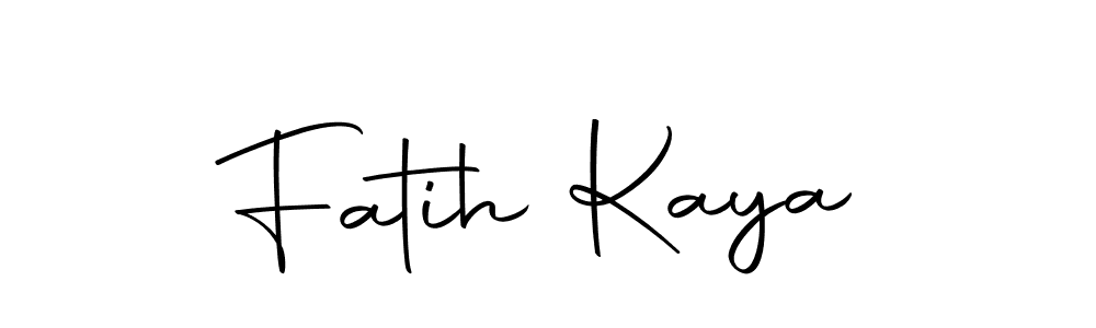 Design your own signature with our free online signature maker. With this signature software, you can create a handwritten (Autography-DOLnW) signature for name Fatih Kaya. Fatih Kaya signature style 10 images and pictures png