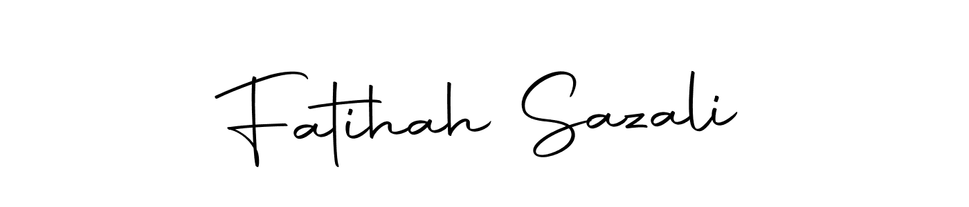 Use a signature maker to create a handwritten signature online. With this signature software, you can design (Autography-DOLnW) your own signature for name Fatihah Sazali. Fatihah Sazali signature style 10 images and pictures png