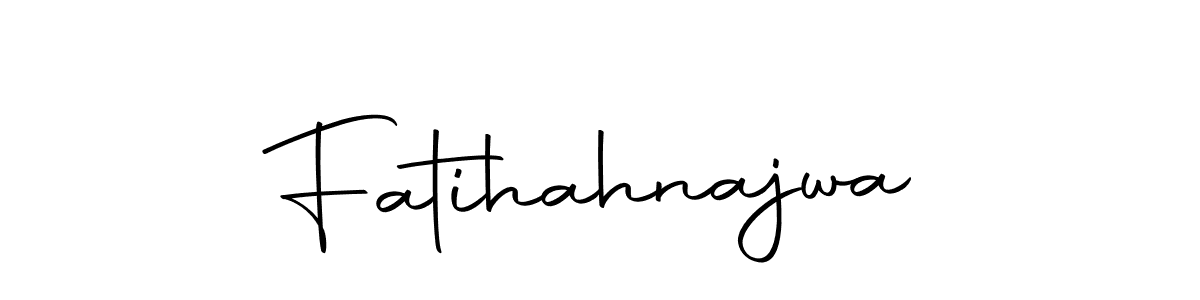 if you are searching for the best signature style for your name Fatihahnajwa. so please give up your signature search. here we have designed multiple signature styles  using Autography-DOLnW. Fatihahnajwa signature style 10 images and pictures png