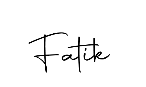 The best way (Autography-DOLnW) to make a short signature is to pick only two or three words in your name. The name Fatik include a total of six letters. For converting this name. Fatik signature style 10 images and pictures png