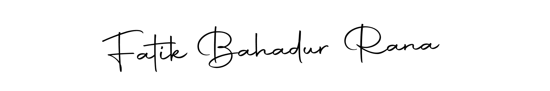 Make a beautiful signature design for name Fatik Bahadur Rana. Use this online signature maker to create a handwritten signature for free. Fatik Bahadur Rana signature style 10 images and pictures png