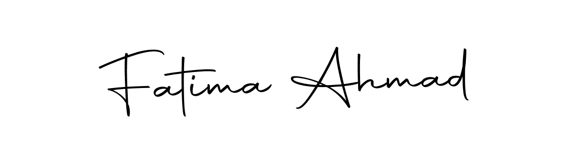 Fatima Ahmad stylish signature style. Best Handwritten Sign (Autography-DOLnW) for my name. Handwritten Signature Collection Ideas for my name Fatima Ahmad. Fatima Ahmad signature style 10 images and pictures png