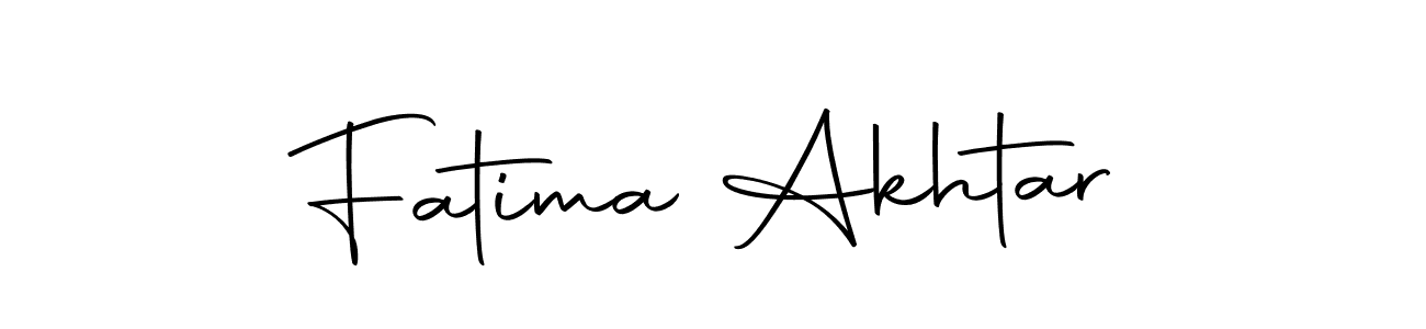 How to make Fatima Akhtar name signature. Use Autography-DOLnW style for creating short signs online. This is the latest handwritten sign. Fatima Akhtar signature style 10 images and pictures png