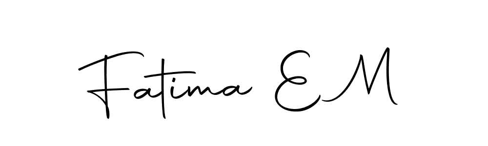 Here are the top 10 professional signature styles for the name Fatima E M. These are the best autograph styles you can use for your name. Fatima E M signature style 10 images and pictures png
