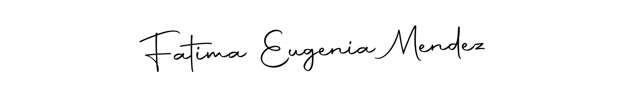 You can use this online signature creator to create a handwritten signature for the name Fatima Eugenia Mendez. This is the best online autograph maker. Fatima Eugenia Mendez signature style 10 images and pictures png