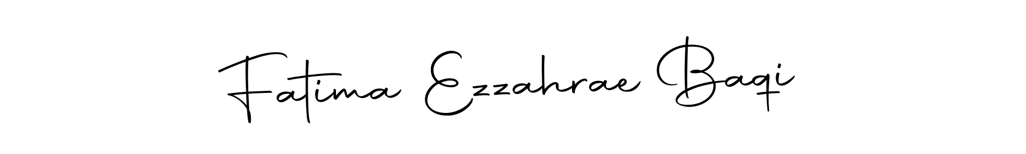 The best way (Autography-DOLnW) to make a short signature is to pick only two or three words in your name. The name Fatima Ezzahrae Baqi include a total of six letters. For converting this name. Fatima Ezzahrae Baqi signature style 10 images and pictures png