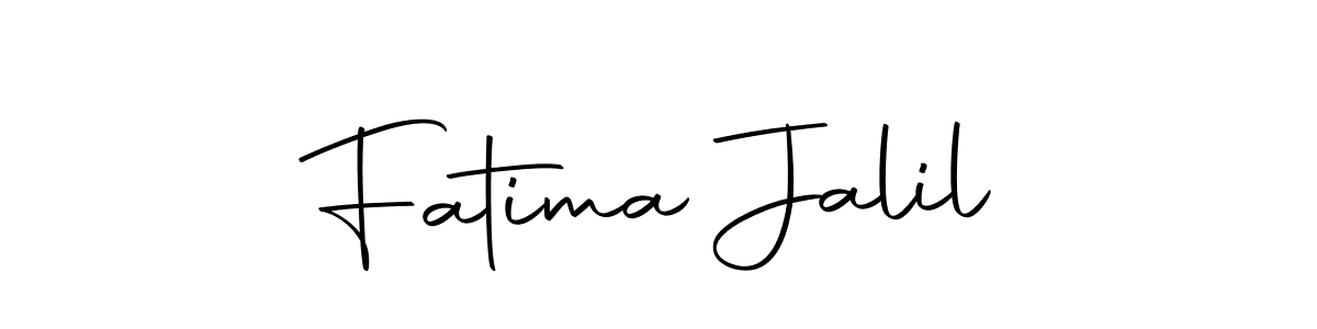 Make a short Fatima Jalil signature style. Manage your documents anywhere anytime using Autography-DOLnW. Create and add eSignatures, submit forms, share and send files easily. Fatima Jalil signature style 10 images and pictures png
