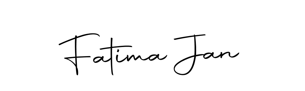 Create a beautiful signature design for name Fatima Jan. With this signature (Autography-DOLnW) fonts, you can make a handwritten signature for free. Fatima Jan signature style 10 images and pictures png