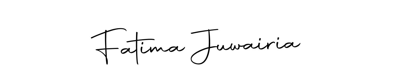 How to make Fatima Juwairia name signature. Use Autography-DOLnW style for creating short signs online. This is the latest handwritten sign. Fatima Juwairia signature style 10 images and pictures png