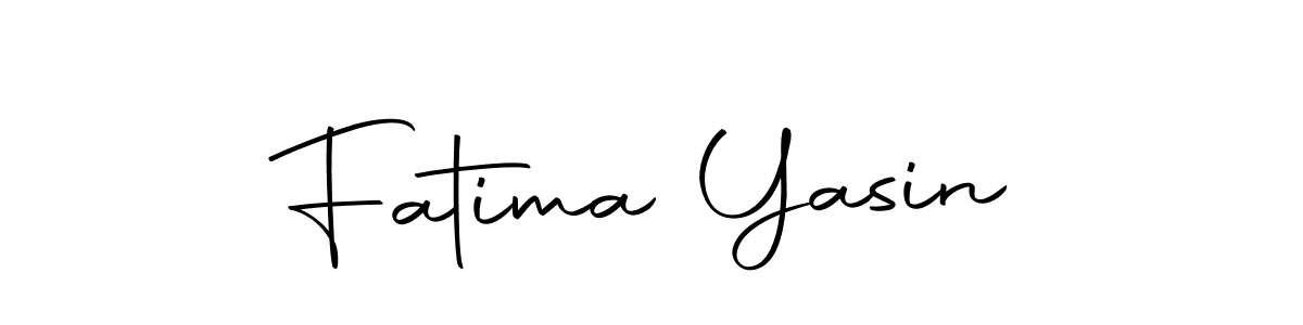 Create a beautiful signature design for name Fatima Yasin. With this signature (Autography-DOLnW) fonts, you can make a handwritten signature for free. Fatima Yasin signature style 10 images and pictures png