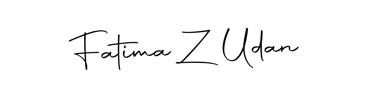 Fatima Z Udan stylish signature style. Best Handwritten Sign (Autography-DOLnW) for my name. Handwritten Signature Collection Ideas for my name Fatima Z Udan. Fatima Z Udan signature style 10 images and pictures png