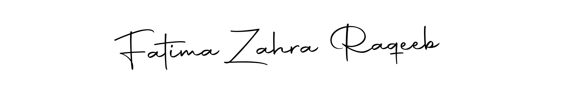 Make a short Fatima Zahra Raqeeb signature style. Manage your documents anywhere anytime using Autography-DOLnW. Create and add eSignatures, submit forms, share and send files easily. Fatima Zahra Raqeeb signature style 10 images and pictures png