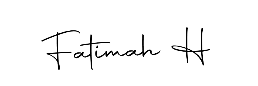 How to make Fatimah H signature? Autography-DOLnW is a professional autograph style. Create handwritten signature for Fatimah H name. Fatimah H signature style 10 images and pictures png