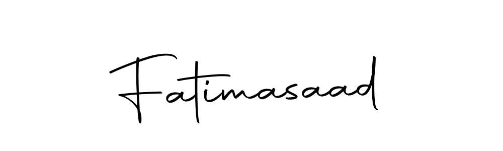 Design your own signature with our free online signature maker. With this signature software, you can create a handwritten (Autography-DOLnW) signature for name Fatimasaad. Fatimasaad signature style 10 images and pictures png