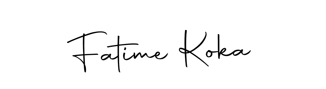 The best way (Autography-DOLnW) to make a short signature is to pick only two or three words in your name. The name Fatime Koka include a total of six letters. For converting this name. Fatime Koka signature style 10 images and pictures png