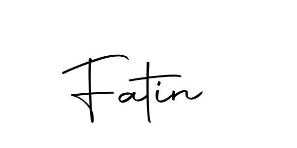 Make a beautiful signature design for name Fatin . With this signature (Autography-DOLnW) style, you can create a handwritten signature for free. Fatin  signature style 10 images and pictures png