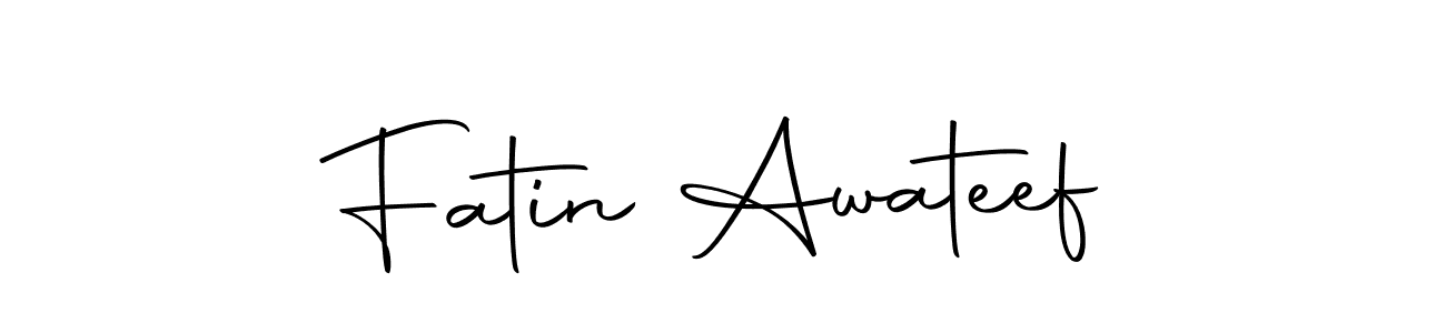 Make a beautiful signature design for name Fatin Awateef. With this signature (Autography-DOLnW) style, you can create a handwritten signature for free. Fatin Awateef signature style 10 images and pictures png