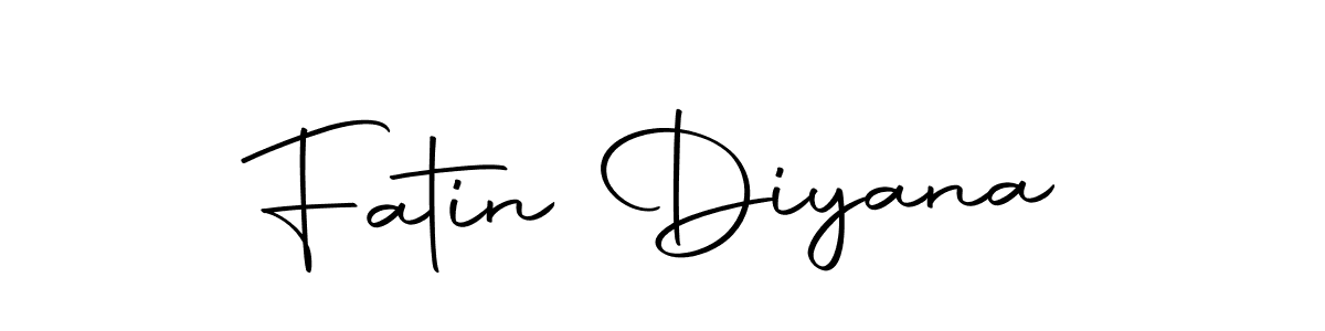 Use a signature maker to create a handwritten signature online. With this signature software, you can design (Autography-DOLnW) your own signature for name Fatin Diyana. Fatin Diyana signature style 10 images and pictures png