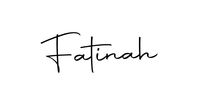 Create a beautiful signature design for name Fatinah. With this signature (Autography-DOLnW) fonts, you can make a handwritten signature for free. Fatinah signature style 10 images and pictures png