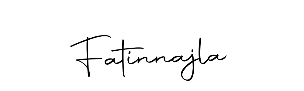 The best way (Autography-DOLnW) to make a short signature is to pick only two or three words in your name. The name Fatinnajla include a total of six letters. For converting this name. Fatinnajla signature style 10 images and pictures png