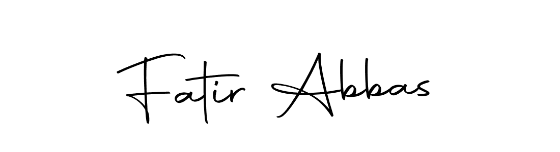 The best way (Autography-DOLnW) to make a short signature is to pick only two or three words in your name. The name Fatir Abbas include a total of six letters. For converting this name. Fatir Abbas signature style 10 images and pictures png