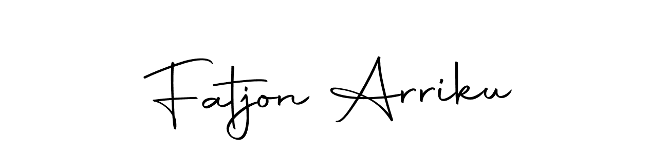 Similarly Autography-DOLnW is the best handwritten signature design. Signature creator online .You can use it as an online autograph creator for name Fatjon Arriku. Fatjon Arriku signature style 10 images and pictures png