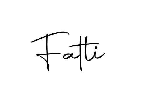Create a beautiful signature design for name Fatli. With this signature (Autography-DOLnW) fonts, you can make a handwritten signature for free. Fatli signature style 10 images and pictures png