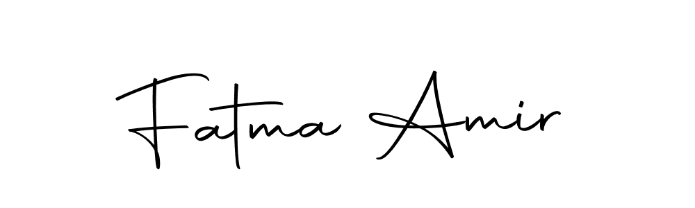 Make a beautiful signature design for name Fatma Amir. With this signature (Autography-DOLnW) style, you can create a handwritten signature for free. Fatma Amir signature style 10 images and pictures png