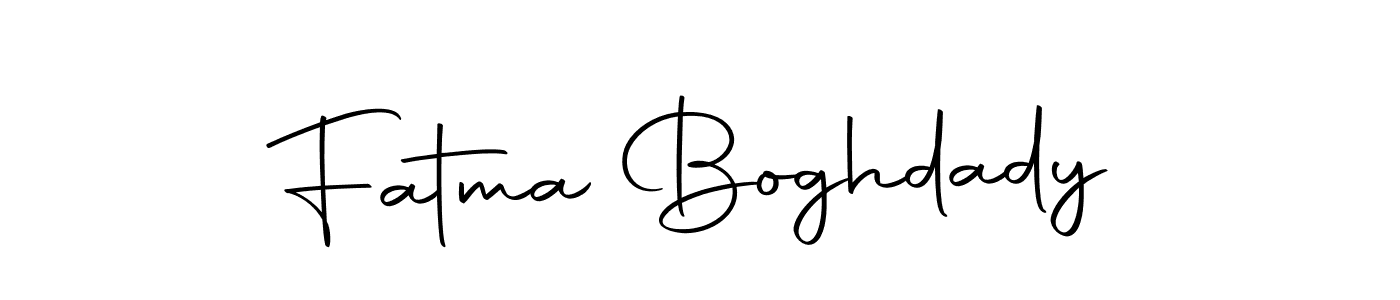 Design your own signature with our free online signature maker. With this signature software, you can create a handwritten (Autography-DOLnW) signature for name Fatma Boghdady. Fatma Boghdady signature style 10 images and pictures png