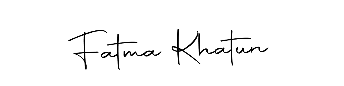 Make a beautiful signature design for name Fatma Khatun. With this signature (Autography-DOLnW) style, you can create a handwritten signature for free. Fatma Khatun signature style 10 images and pictures png