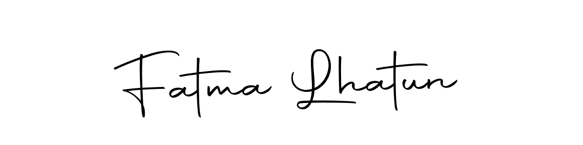 Use a signature maker to create a handwritten signature online. With this signature software, you can design (Autography-DOLnW) your own signature for name Fatma Lhatun. Fatma Lhatun signature style 10 images and pictures png