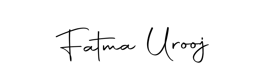 Use a signature maker to create a handwritten signature online. With this signature software, you can design (Autography-DOLnW) your own signature for name Fatma Urooj. Fatma Urooj signature style 10 images and pictures png