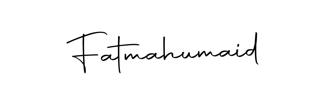 Use a signature maker to create a handwritten signature online. With this signature software, you can design (Autography-DOLnW) your own signature for name Fatmahumaid. Fatmahumaid signature style 10 images and pictures png