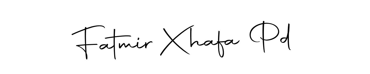 Fatmir Xhafa Pd stylish signature style. Best Handwritten Sign (Autography-DOLnW) for my name. Handwritten Signature Collection Ideas for my name Fatmir Xhafa Pd. Fatmir Xhafa Pd signature style 10 images and pictures png