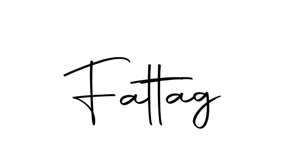 Here are the top 10 professional signature styles for the name Fattag. These are the best autograph styles you can use for your name. Fattag signature style 10 images and pictures png