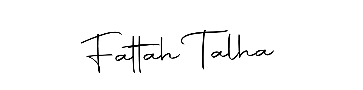 You should practise on your own different ways (Autography-DOLnW) to write your name (Fattah Talha) in signature. don't let someone else do it for you. Fattah Talha signature style 10 images and pictures png