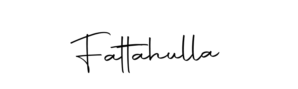 Design your own signature with our free online signature maker. With this signature software, you can create a handwritten (Autography-DOLnW) signature for name Fattahulla. Fattahulla signature style 10 images and pictures png