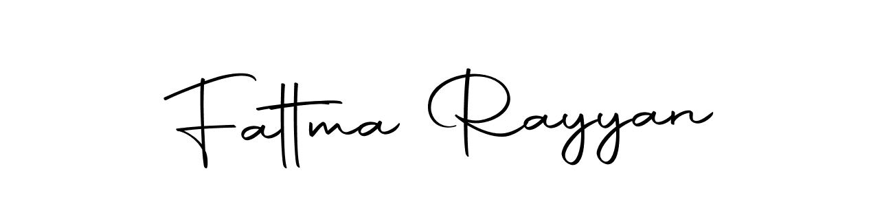 How to make Fattma Rayyan name signature. Use Autography-DOLnW style for creating short signs online. This is the latest handwritten sign. Fattma Rayyan signature style 10 images and pictures png