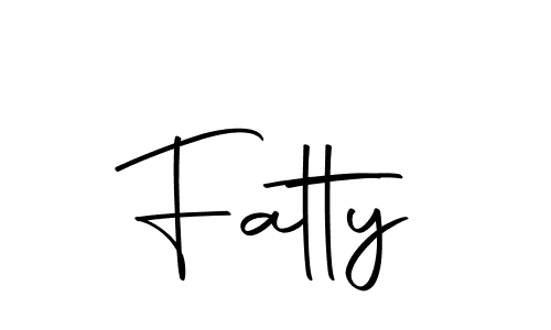 Create a beautiful signature design for name Fatty. With this signature (Autography-DOLnW) fonts, you can make a handwritten signature for free. Fatty signature style 10 images and pictures png