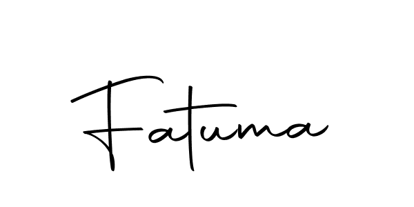 Make a beautiful signature design for name Fatuma. With this signature (Autography-DOLnW) style, you can create a handwritten signature for free. Fatuma signature style 10 images and pictures png
